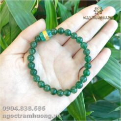 Vòng tay thạch anh Dâu xanh 8 li (1)